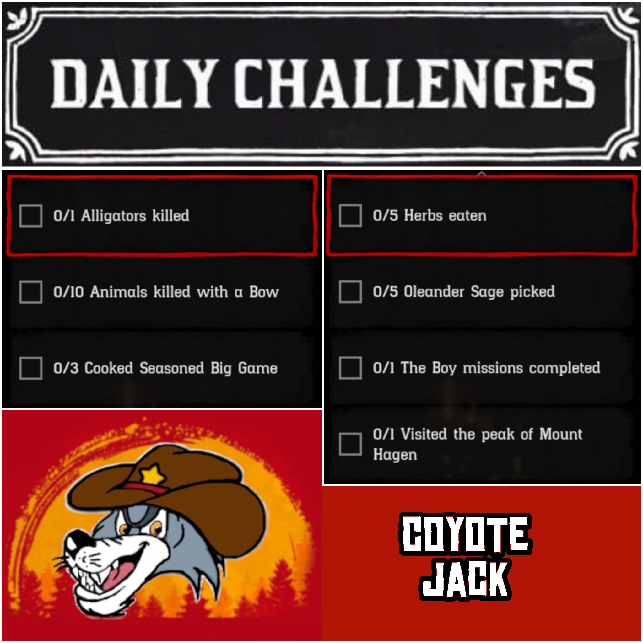 You are currently viewing Sunday 13 December Daily Challenges