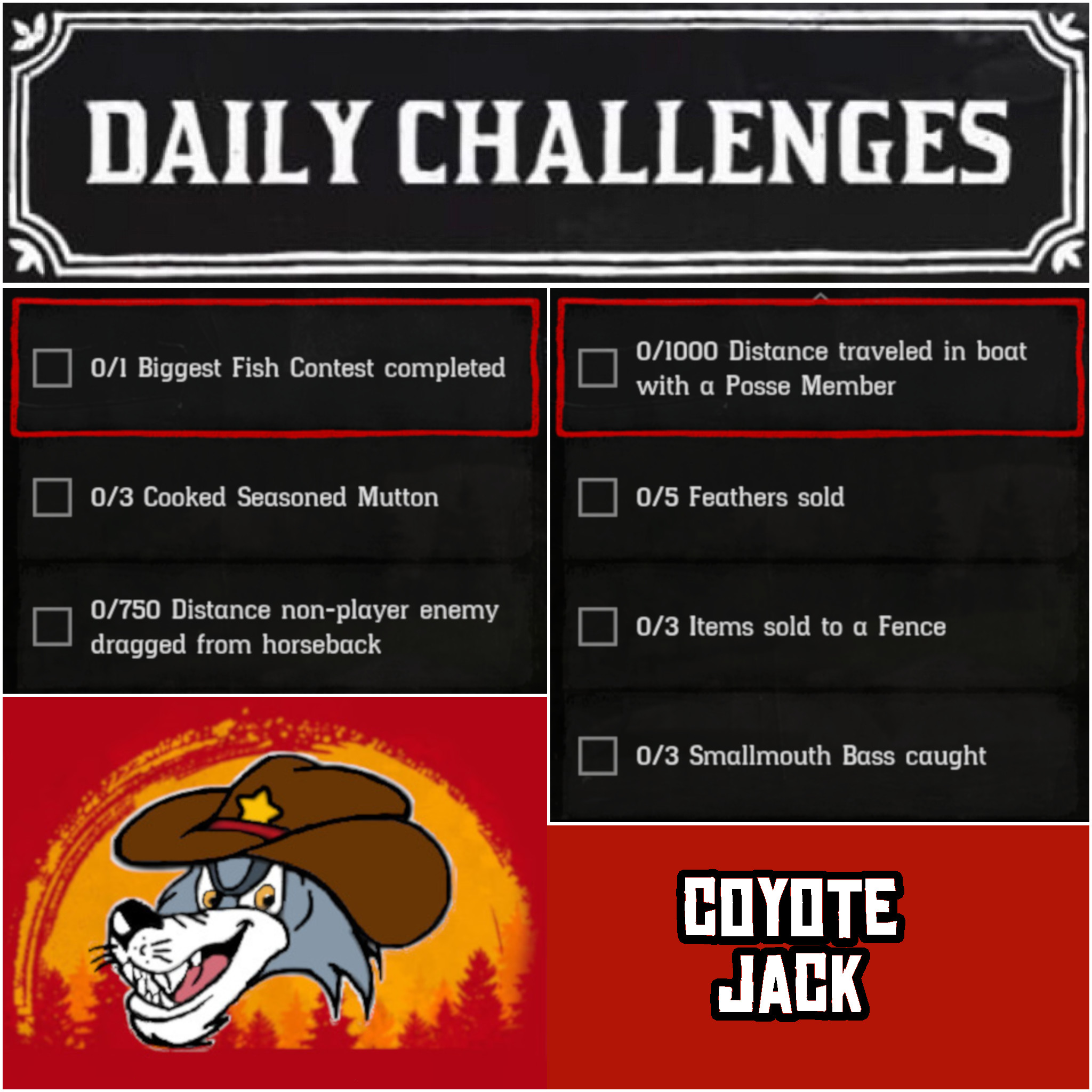 You are currently viewing Sunday 17 Daily Challenges